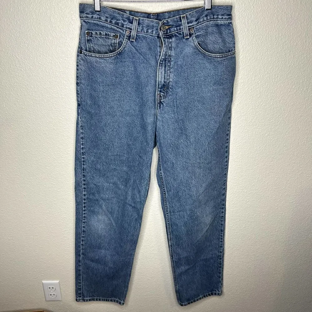 Levi's Men's Light Wash Straight Leg Denim Jeans Size 34x32